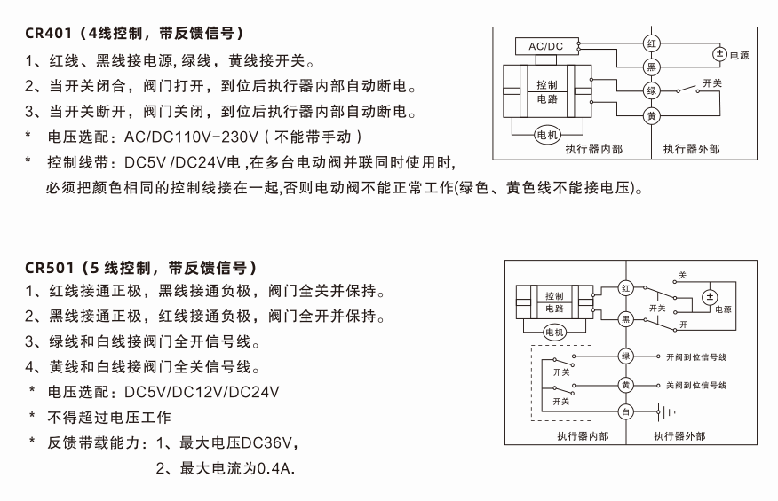 精小型電動球閥接線圖 精小型電動球閥接線圖