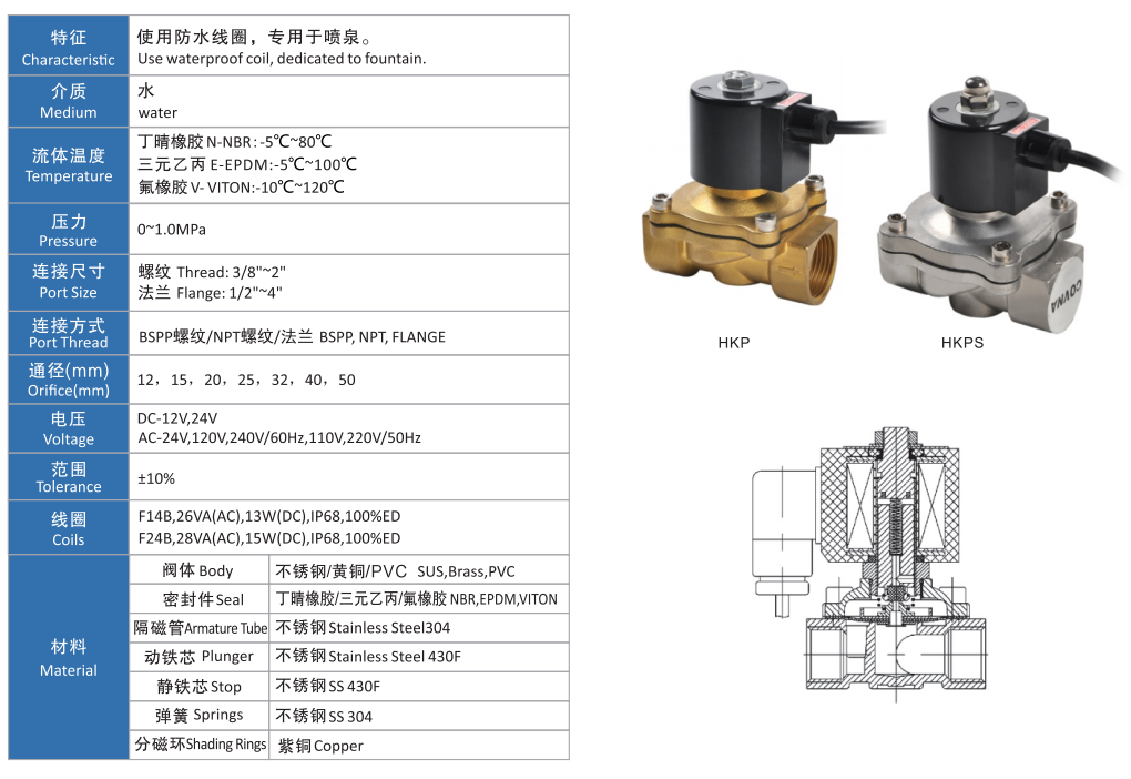 防水不銹鋼電磁閥 防水不銹鋼電磁閥