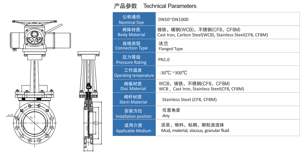 多回轉(zhuǎn)電動刀閘閥