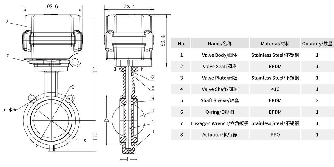 科威納COVNA微型電動不銹鋼對夾式蝶閥_A150-T系列-零部件.jpg