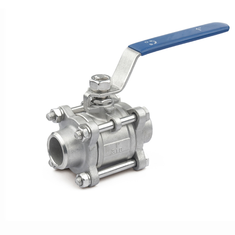 CB-13-3PS-H不銹鋼手動(dòng)三片式焊接二通球閥