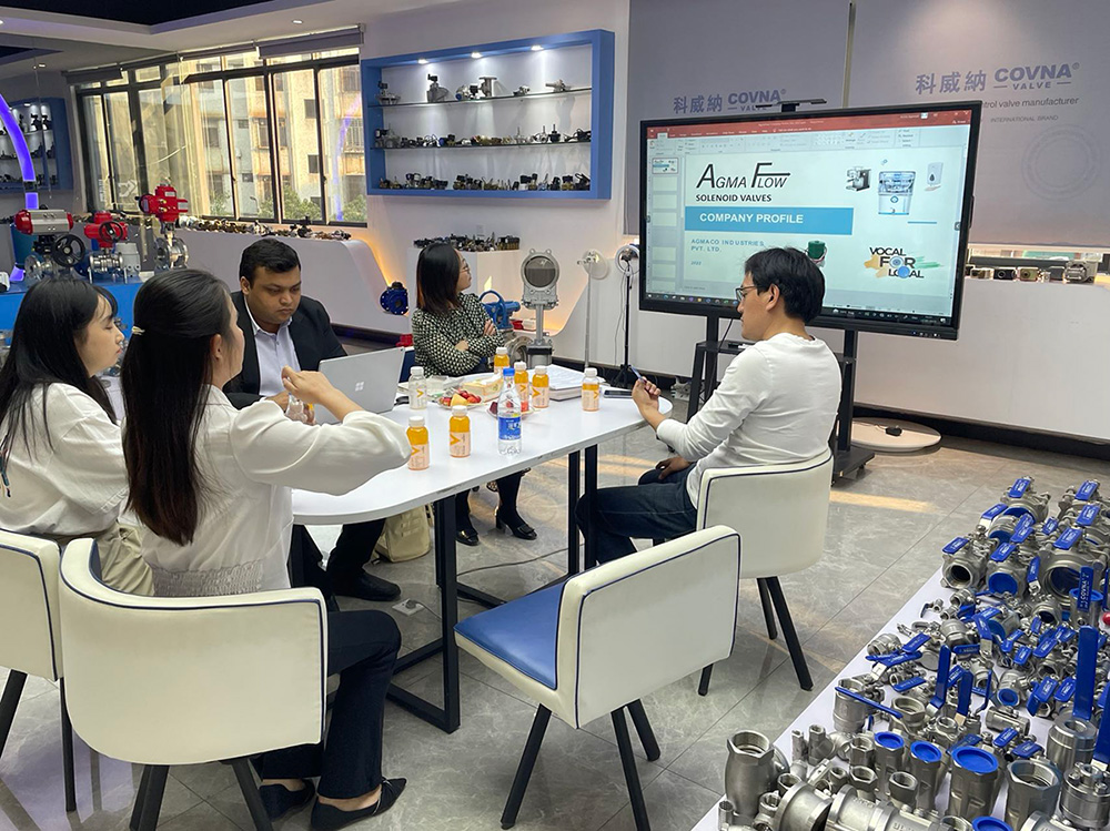 國(guó)外客戶拜訪科威納