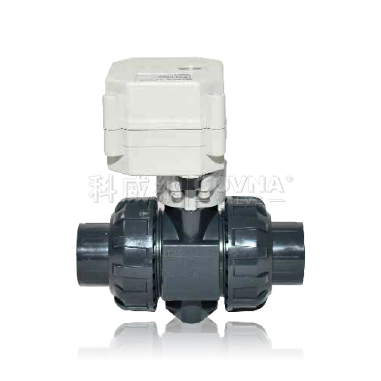 upvc雙由令螺紋微型電動(dòng)球閥_T15-P2-C
