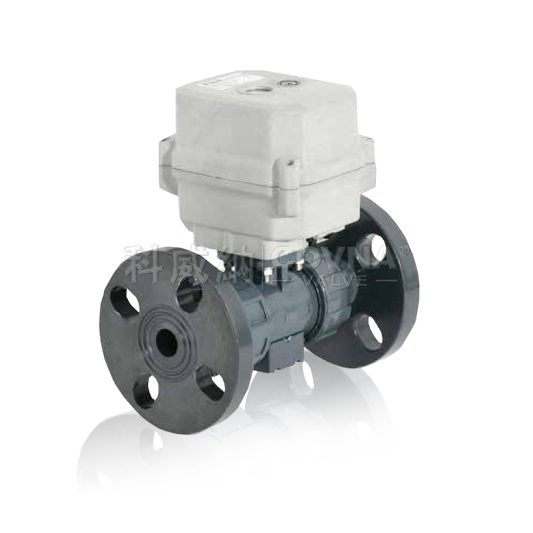 UPVC法蘭微型電動球閥_A150-T